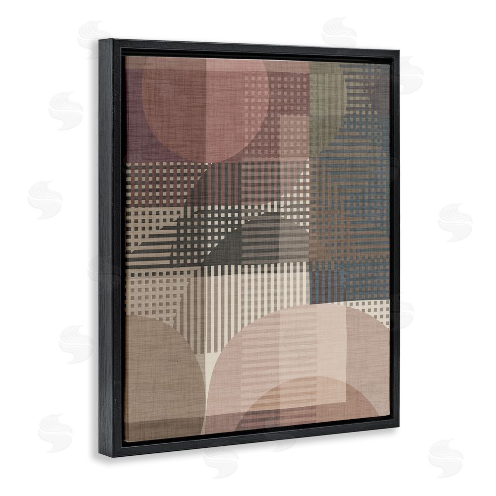 Victoria Barnes Rustic Earthy Abstraction Black Floating Frame Canvas Wall Art Print