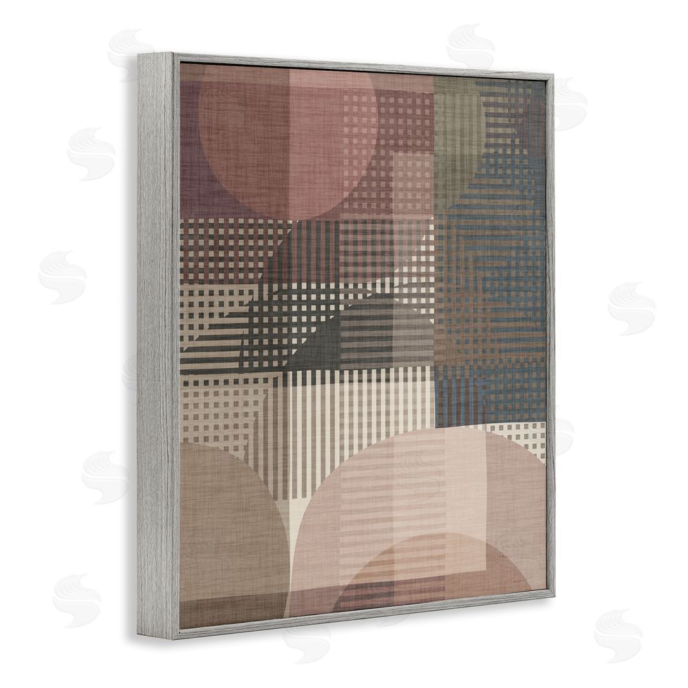 Victoria Barnes Rustic Earthy Abstraction Gray Framed Giclee Wall Art Print