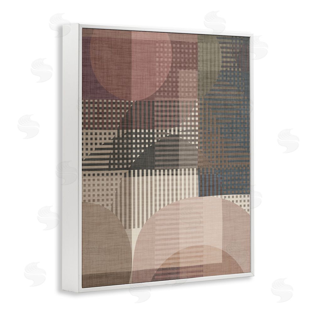 Victoria Barnes Rustic Earthy Abstraction White Framed Giclee Wall Art Print