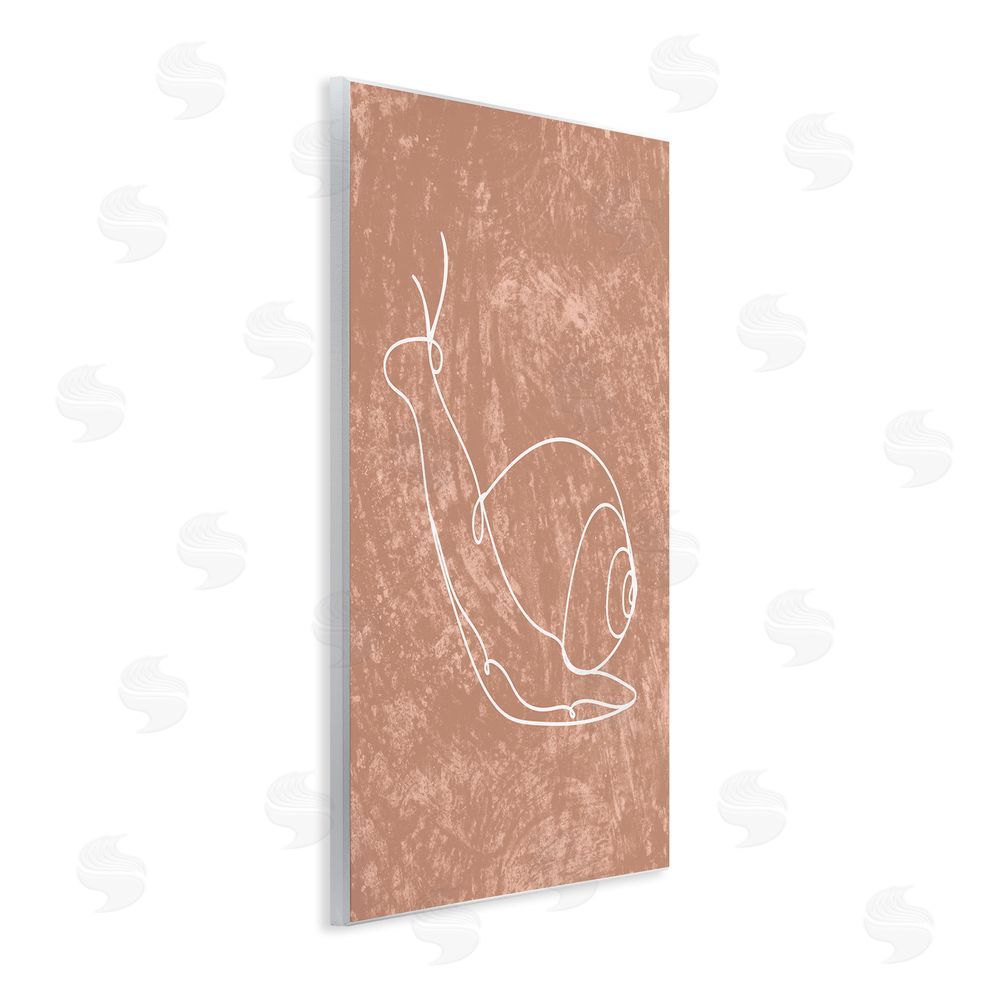 Stupell Studio Snail Line Drawing Wall Plaque Art Print