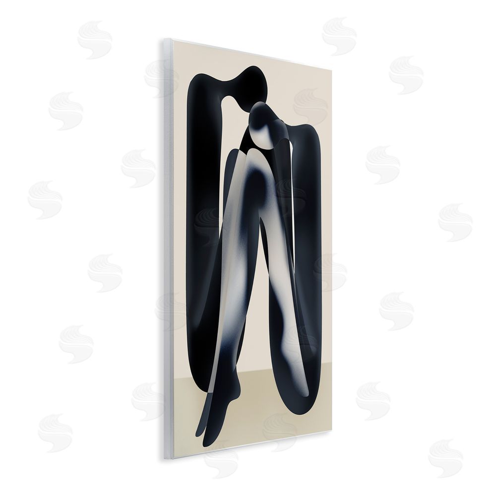 Stupell Studio Modern Figures Sitting Wall Plaque Art Print