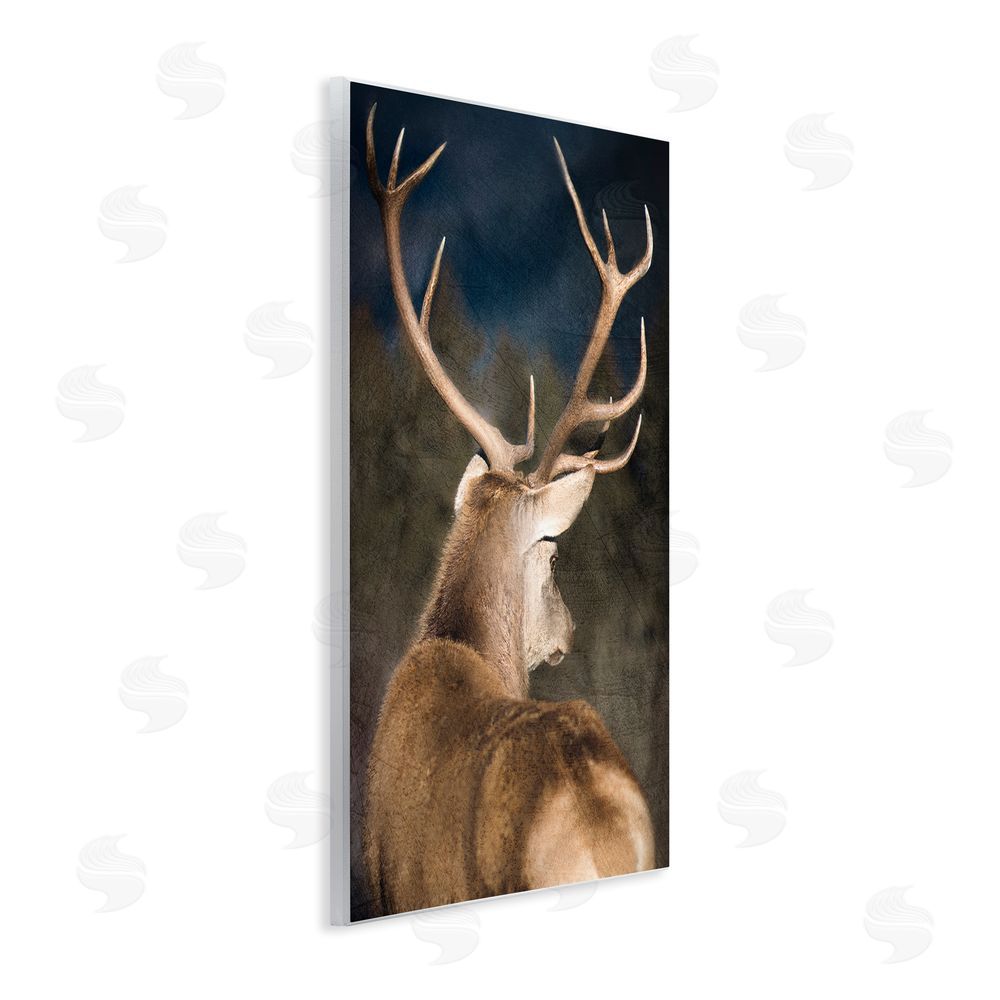 Kim Allen Rustic Dark Deer Portrait Wall Plaque Art Print