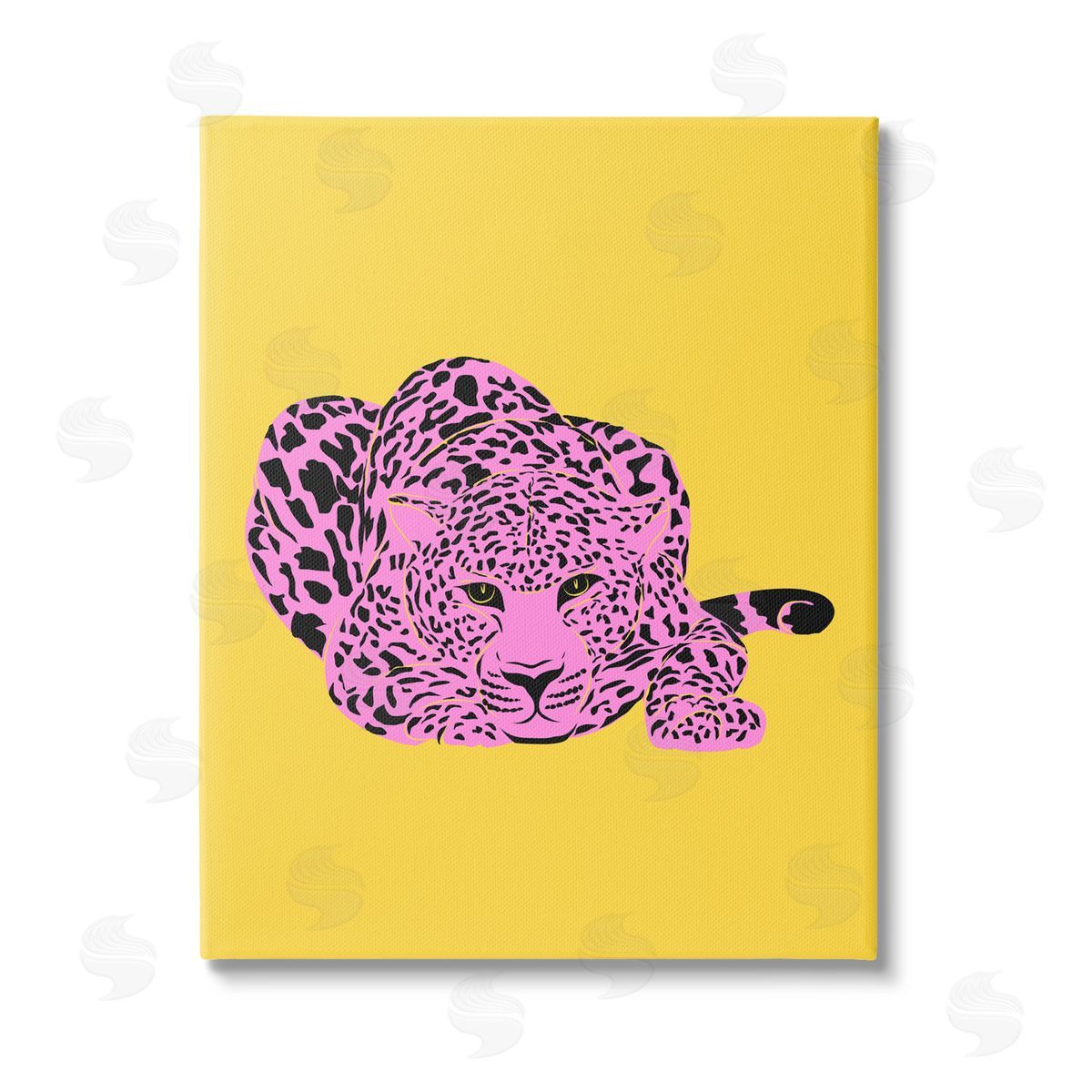 House of Lulu Pop Style Leopard Stretched Canvas Wall Art Print