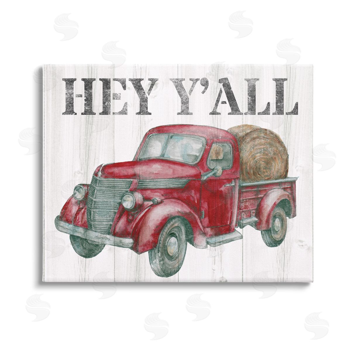 Studio 731 rep. Levison Designs Hey Y'all Country Truck Stretched Canvas Wall Art Print
