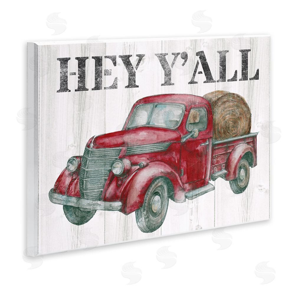 Studio 731 rep. Levison Designs Hey Y'all Country Truck Wall Plaque Art Print