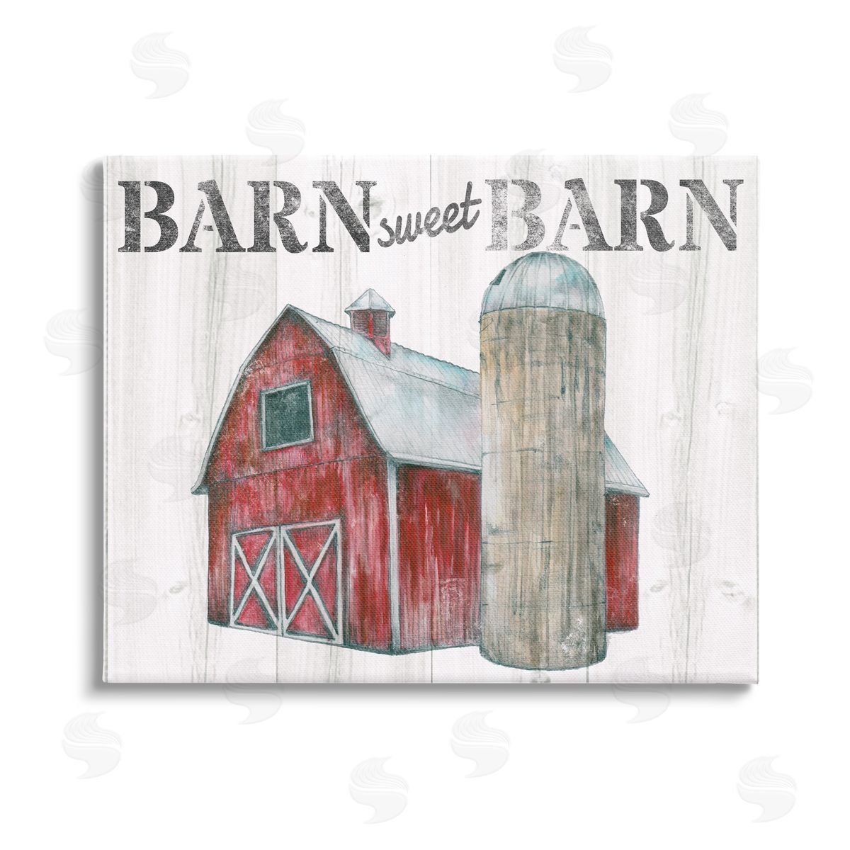 Studio 731 rep. Levison Designs Sweet Barn Rustic Phrase Stretched Canvas Wall Art Print