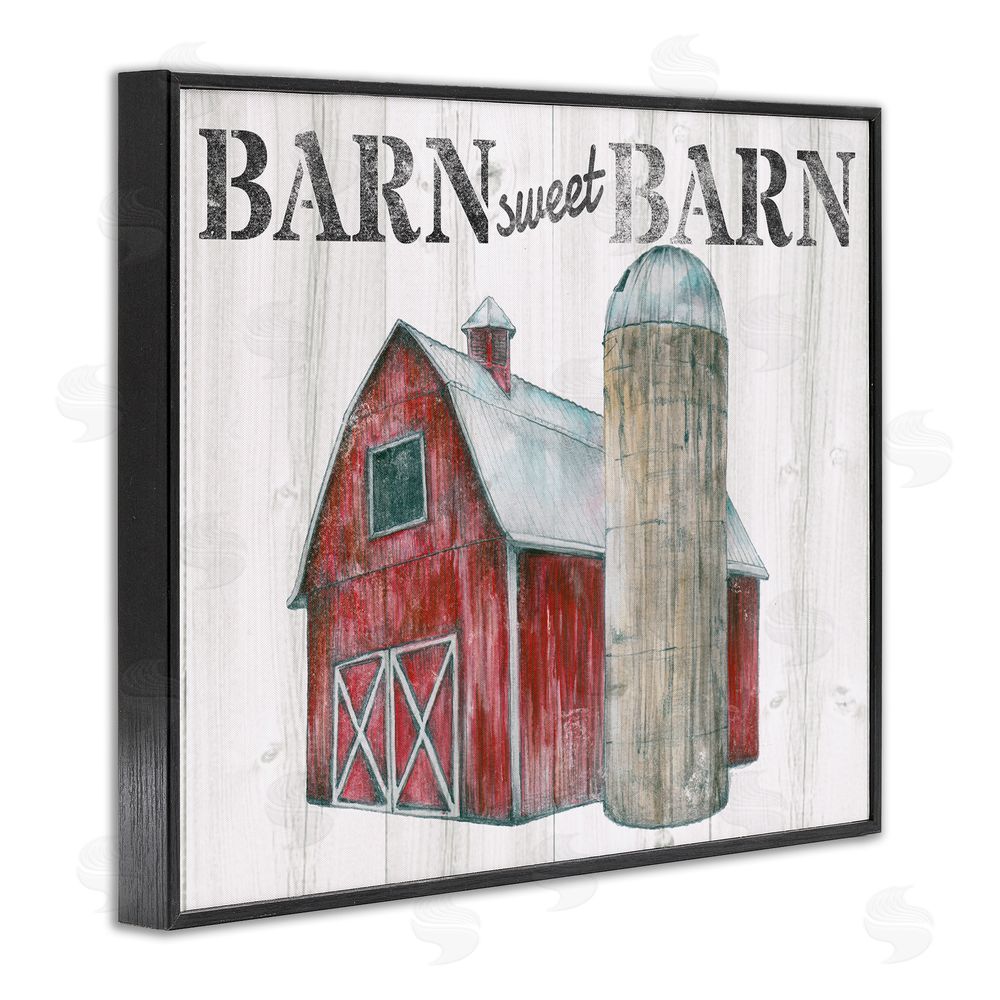 Studio 731 rep. Levison Designs Sweet Barn Rustic Phrase Black Framed Giclee Wall Art Print