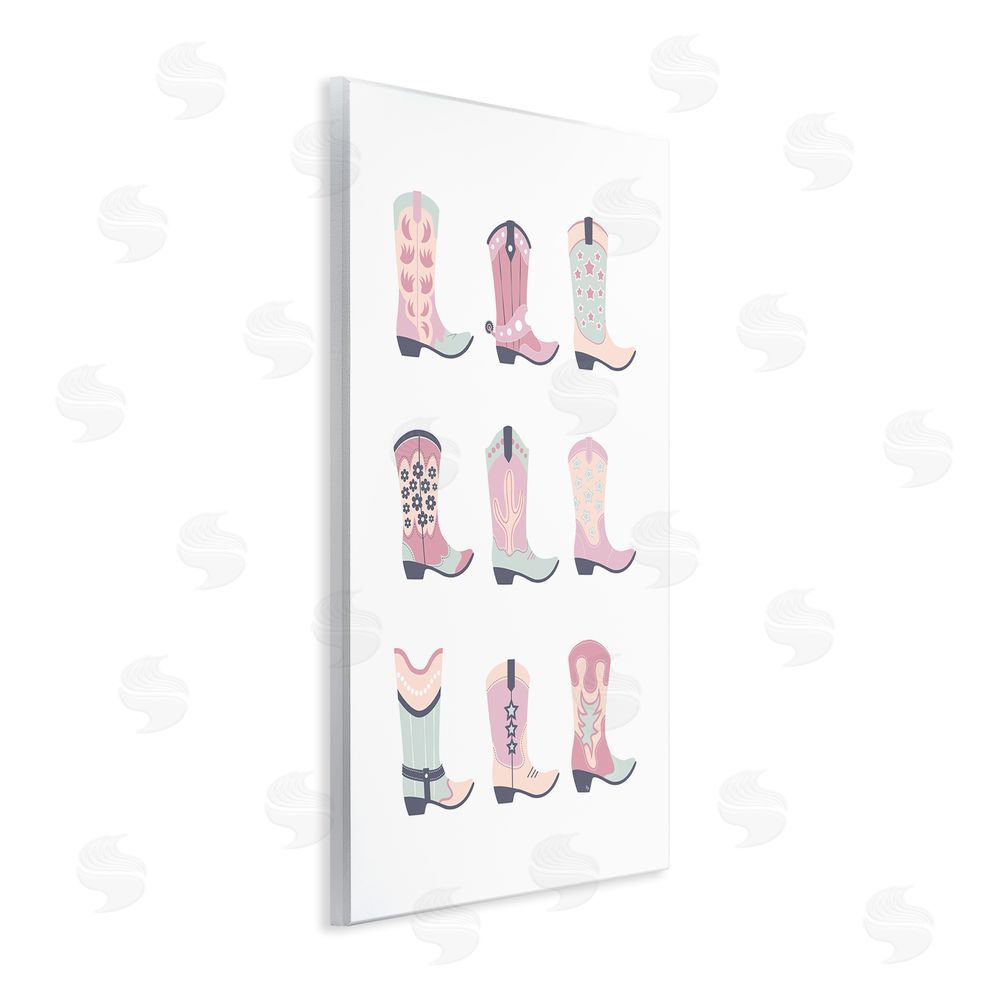 Martina Pavlova Various Pastel Cowgirl Boots Wall Plaque Art Print