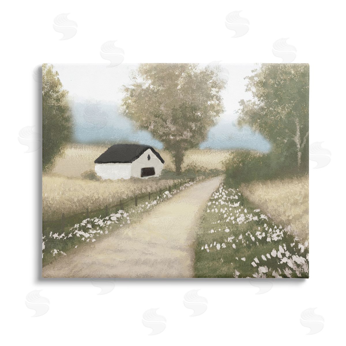 Michael Marcon Subtle Cottage Path Stretched Canvas Wall Art Print