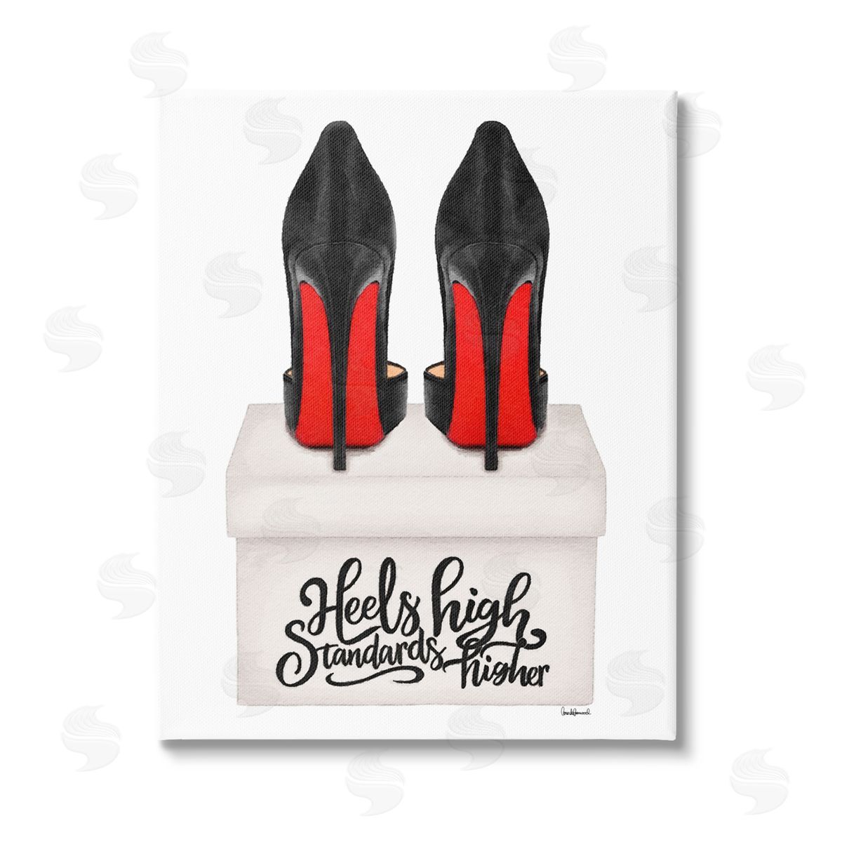 Amanda Greenwood Heels High Standards Higher Stretched Canvas Wall Art Print