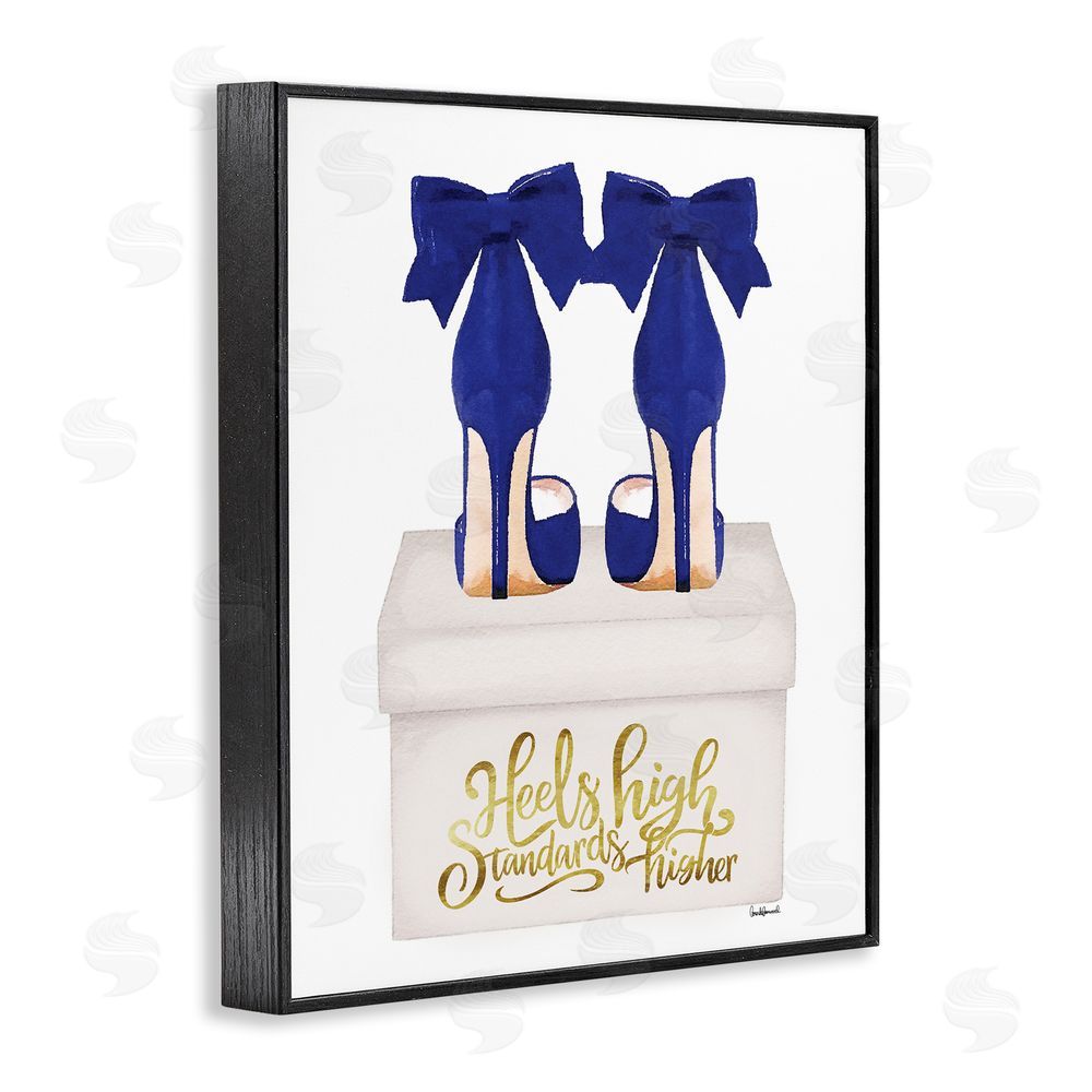 Amanda Greenwood High Standards Blue Heels Black Framed Giclee Wall Art Print