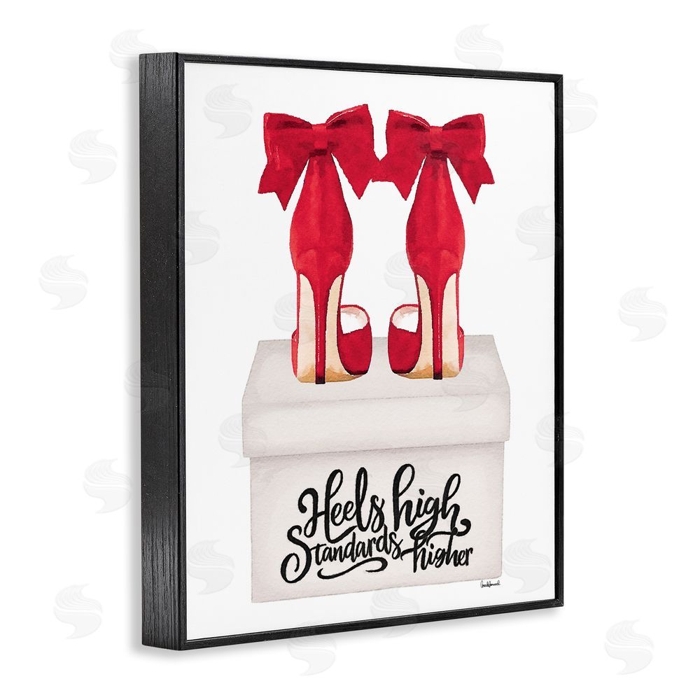 Amanda Greenwood High Standards Red Heels Black Framed Giclee Wall Art Print