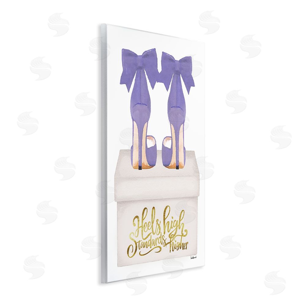 Amanda Greenwood High Standards Purple Heels Wall Plaque Art Print