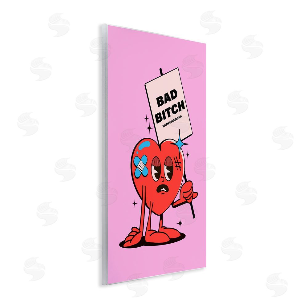 House of Lulu Bad B*tch Emotional Heart Wall Plaque Art Print