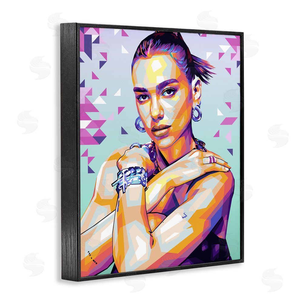Birch & Ink Fashionista with Accessories Black Framed Giclee Wall Art Print
