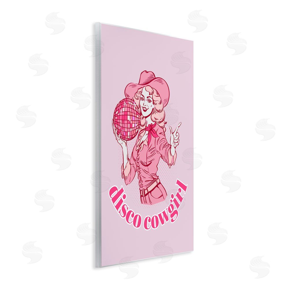 Ziwei Li Vintage Disco Cowgirl Wall Plaque Art Print