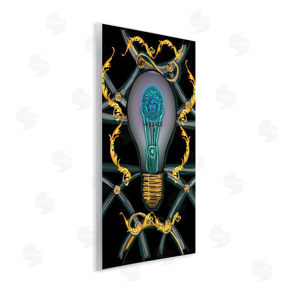 Amelia Noyes Abstract Fashion Brand Lightbulb Wall Plaque Art Print