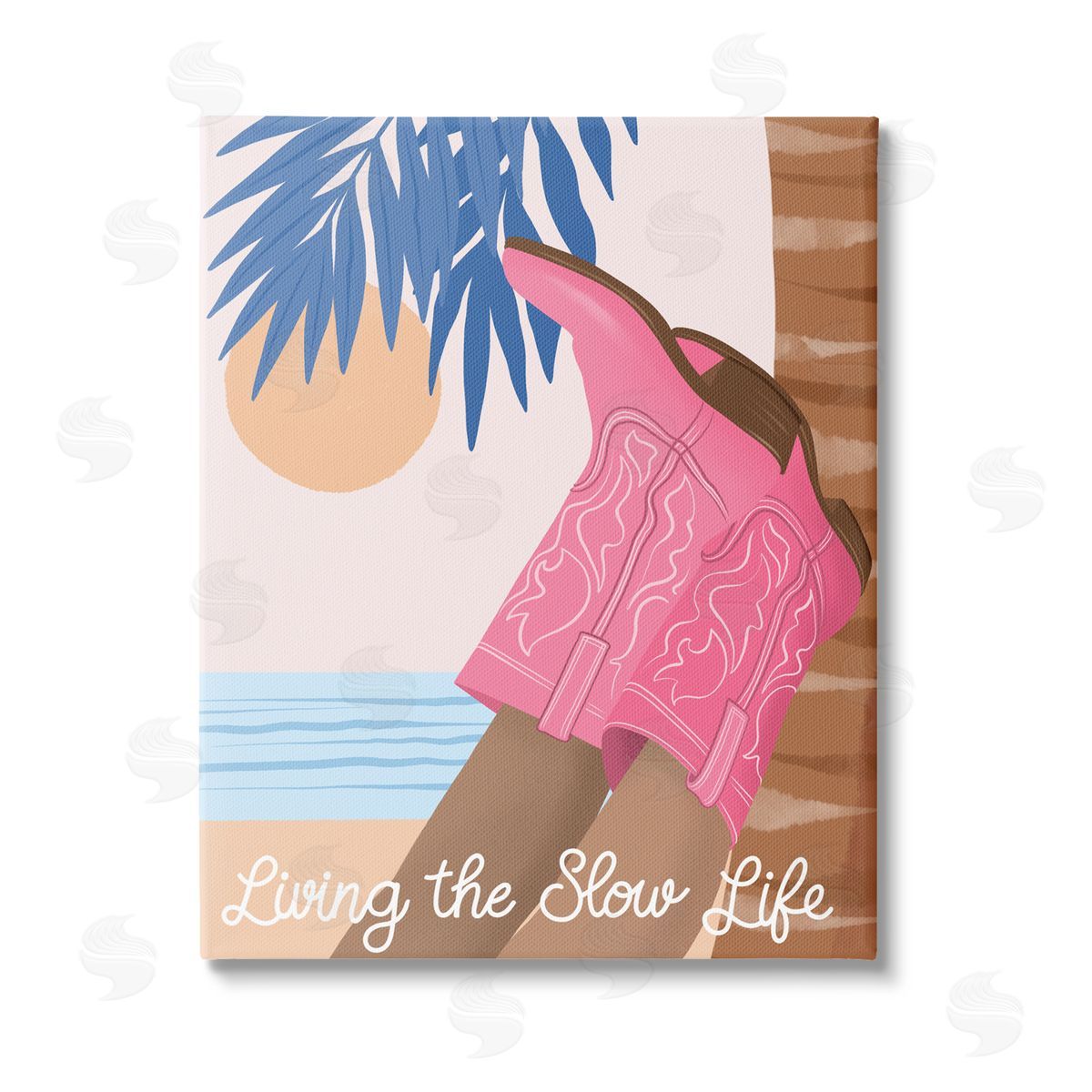 Jo Taylor Slow Life Coastal Cowgirl Stretched Canvas Wall Art Print