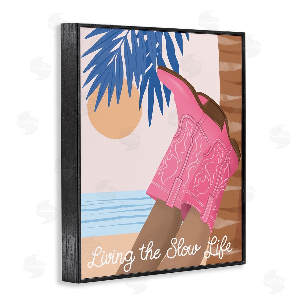 Jo Taylor Slow Life Coastal Cowgirl Black Framed Giclee Wall Art Print