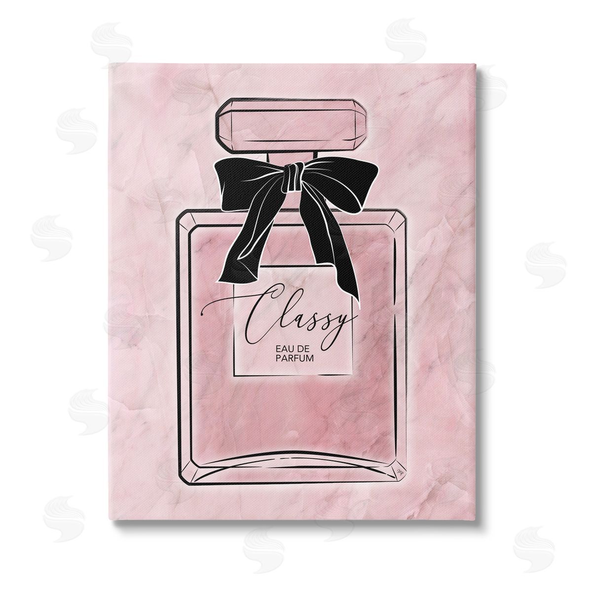 Martina Pavlova Classy Pink Perfume Stretched Canvas Wall Art Print