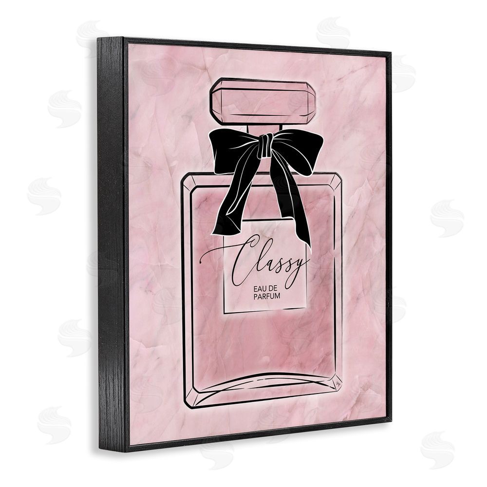 Martina Pavlova Classy Pink Perfume Black Framed Giclee Wall Art Print