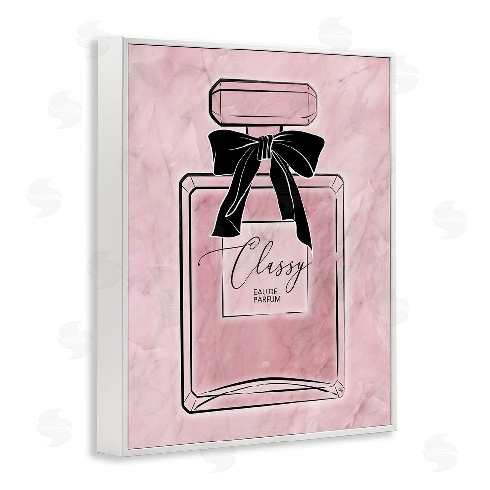 Martina Pavlova Classy Pink Perfume White Framed Giclee Wall Art Print