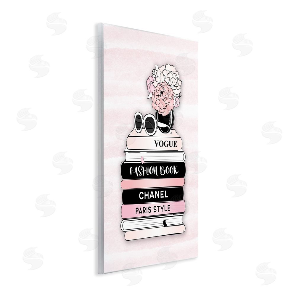 Martina Pavlova Pink Fashion Bookstack Wall Plaque Art Print