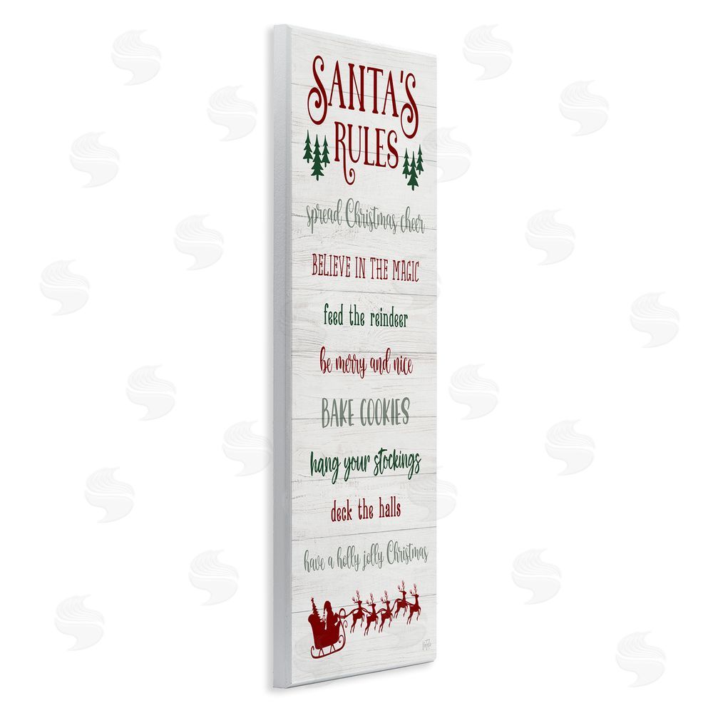 Natalie Carpentieri Santa's Rules Holiday Wall Plaque Art Print