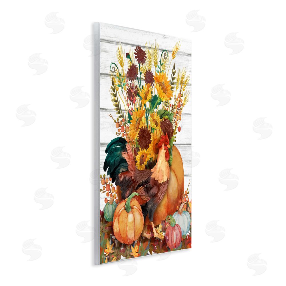 Paul Brent Rustic Sunflowers & Hen Wall Plaque Art Print