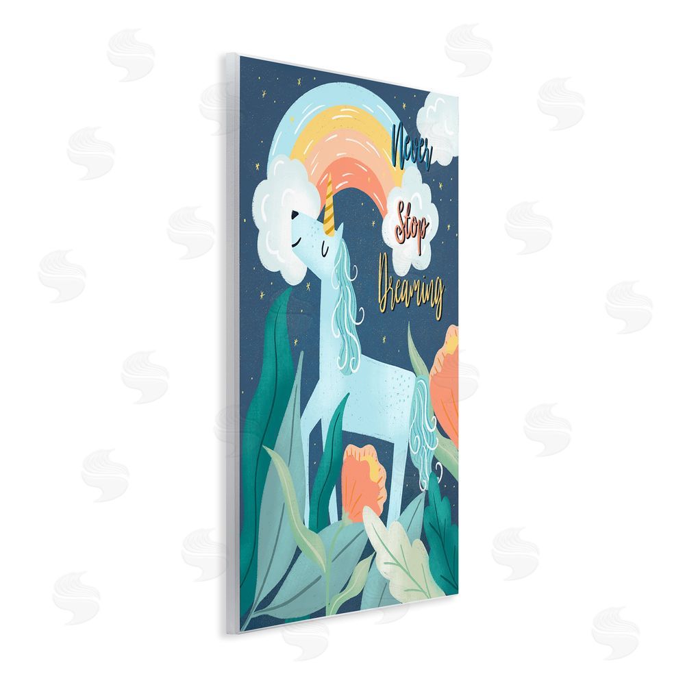 Dominika Godette Never Stop Dreaming Unicorn Wall Plaque Art Print