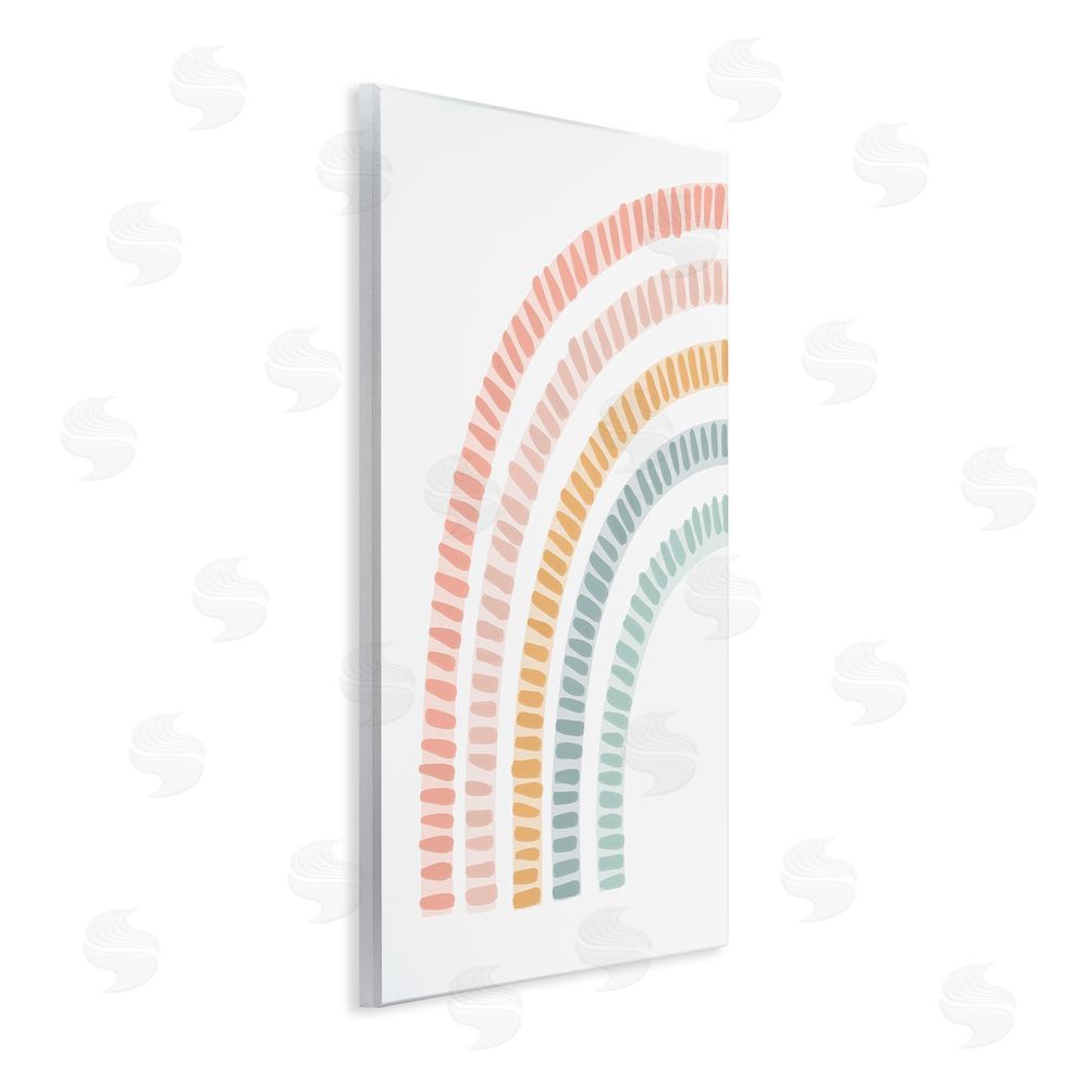 Stupell Studio Minimal Pastel Rainbow Wall Plaque Art Print