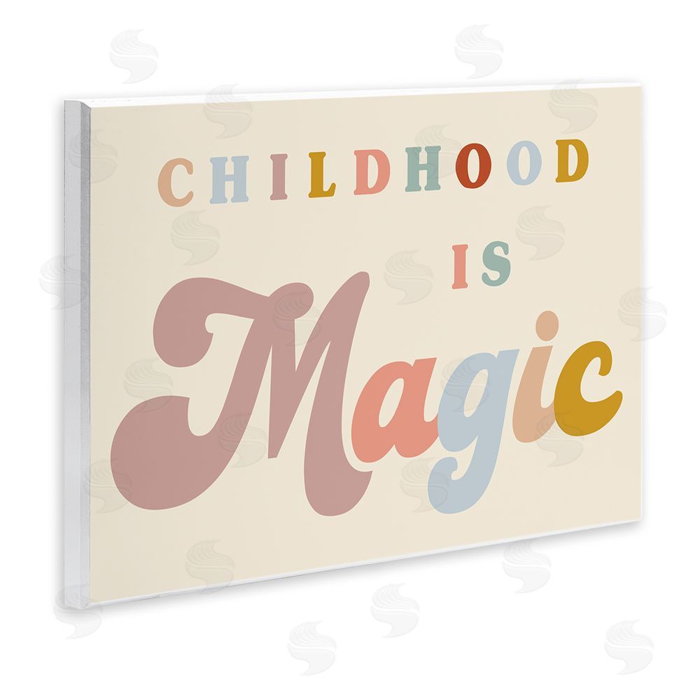 Stupell Studio Muted Childhood is Magic Wall Plaque Art Print