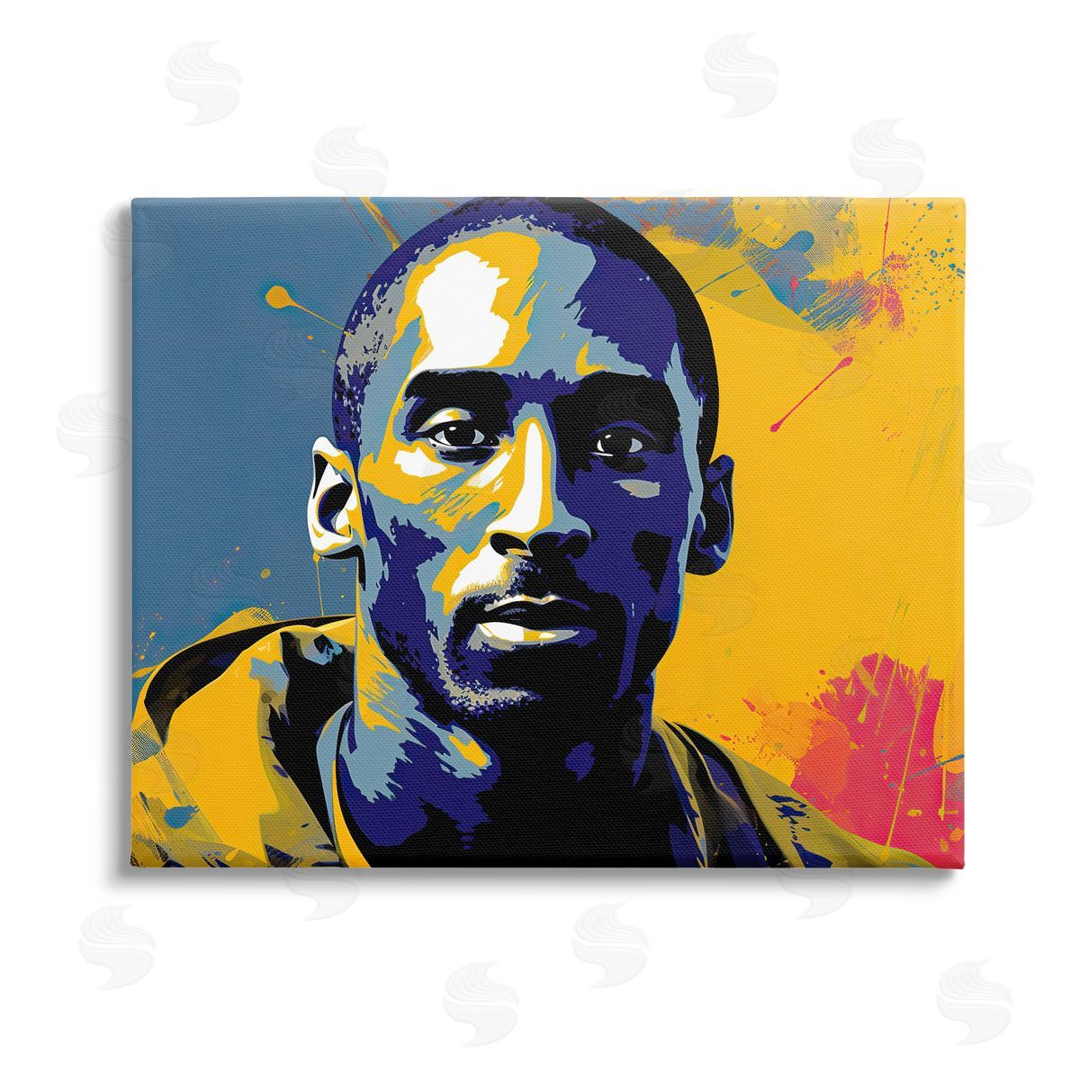Birch & Ink Abstract Paint Pop Kobe Stretched Canvas Wall Art Print