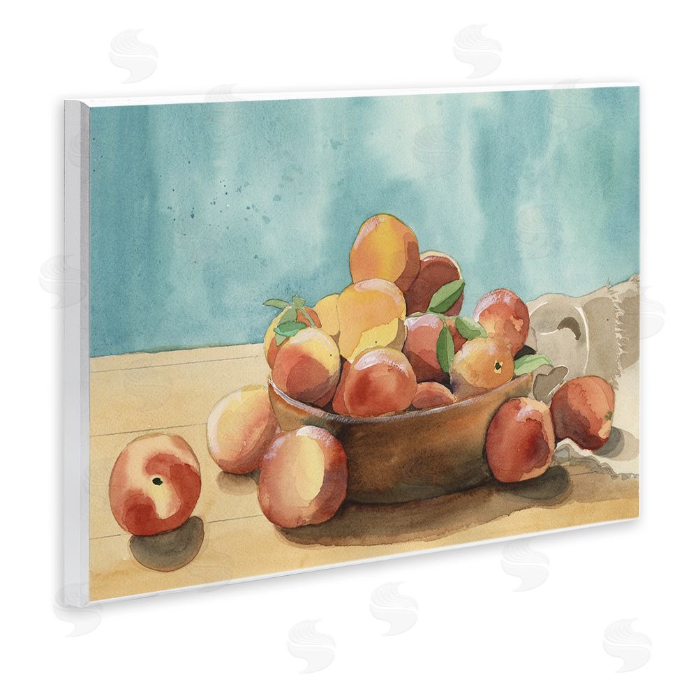 Alicia Longley Kitchen Peaches Still Life Wall Plaque Art Print
