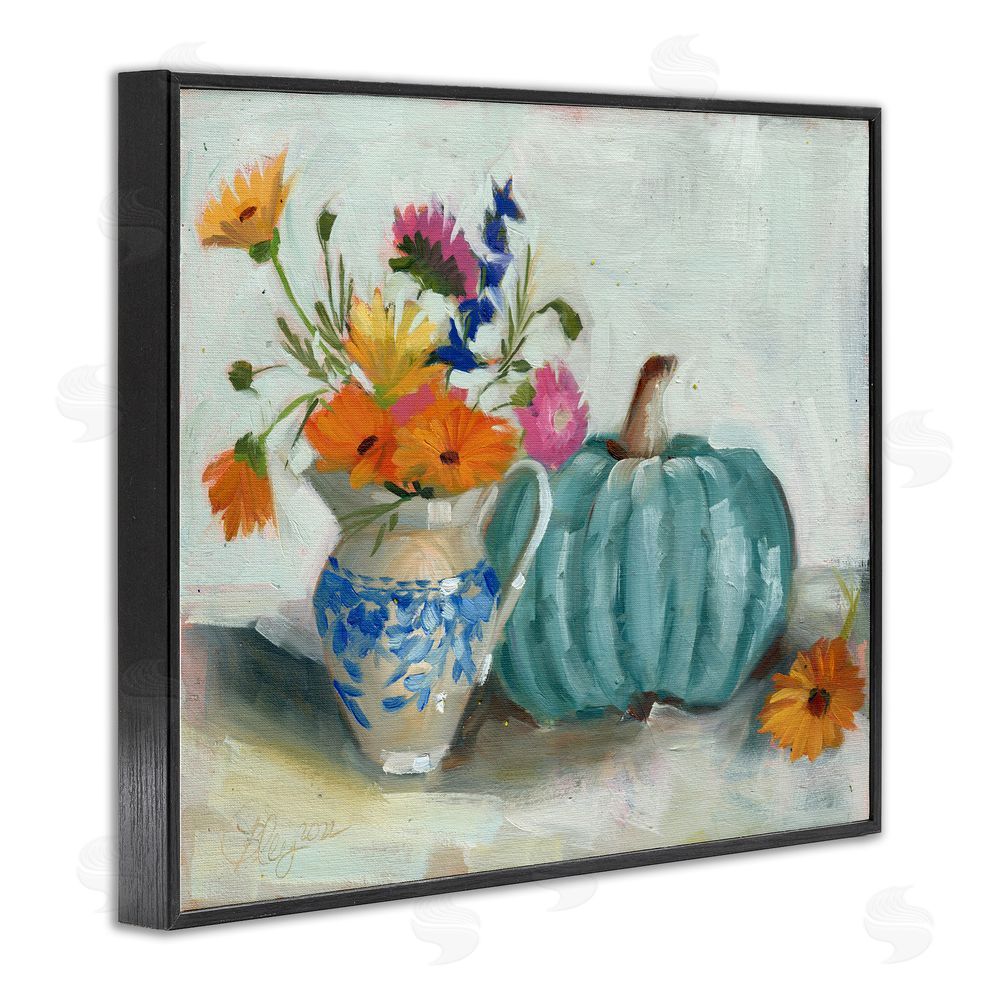 Bley Hack Autumnal Botanicals Still Life Black Framed Giclee Wall Art Print