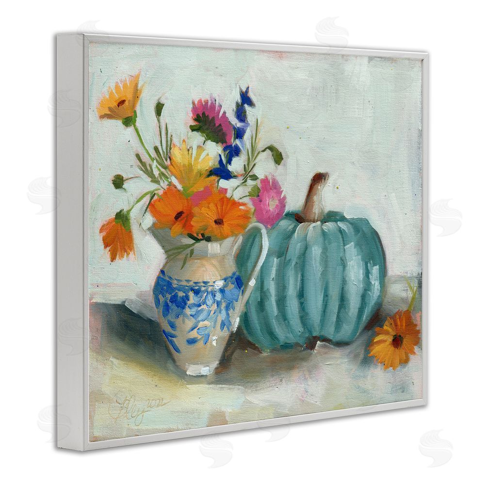 Bley Hack Autumnal Botanicals Still Life White Framed Giclee Wall Art Print