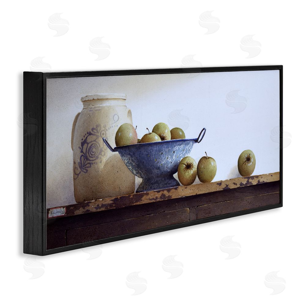 Ray Hendershot Country Fruit Still Life Black Framed Giclee Wall Art Print