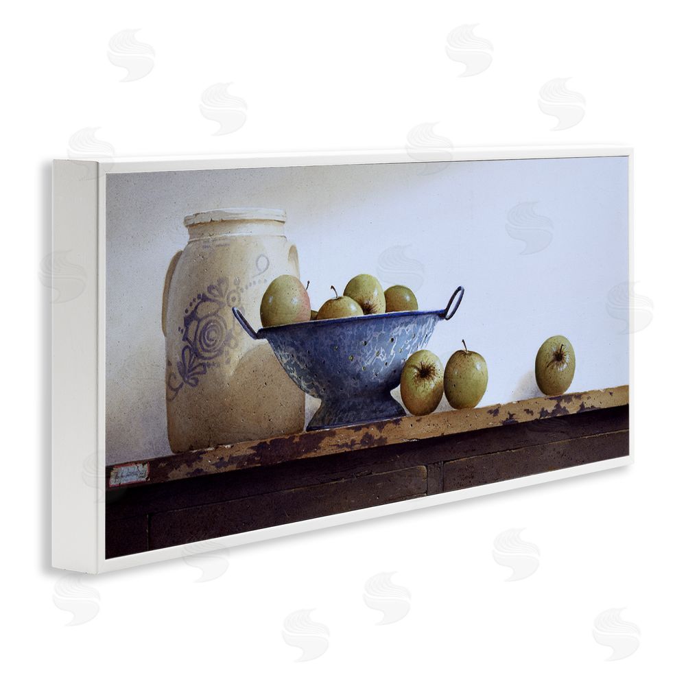 Ray Hendershot Country Fruit Still Life White Framed Giclee Wall Art Print
