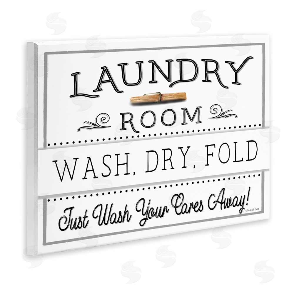 Elizabeth Tyndall Wash Cares Away Laundry Wall Plaque Art Print
