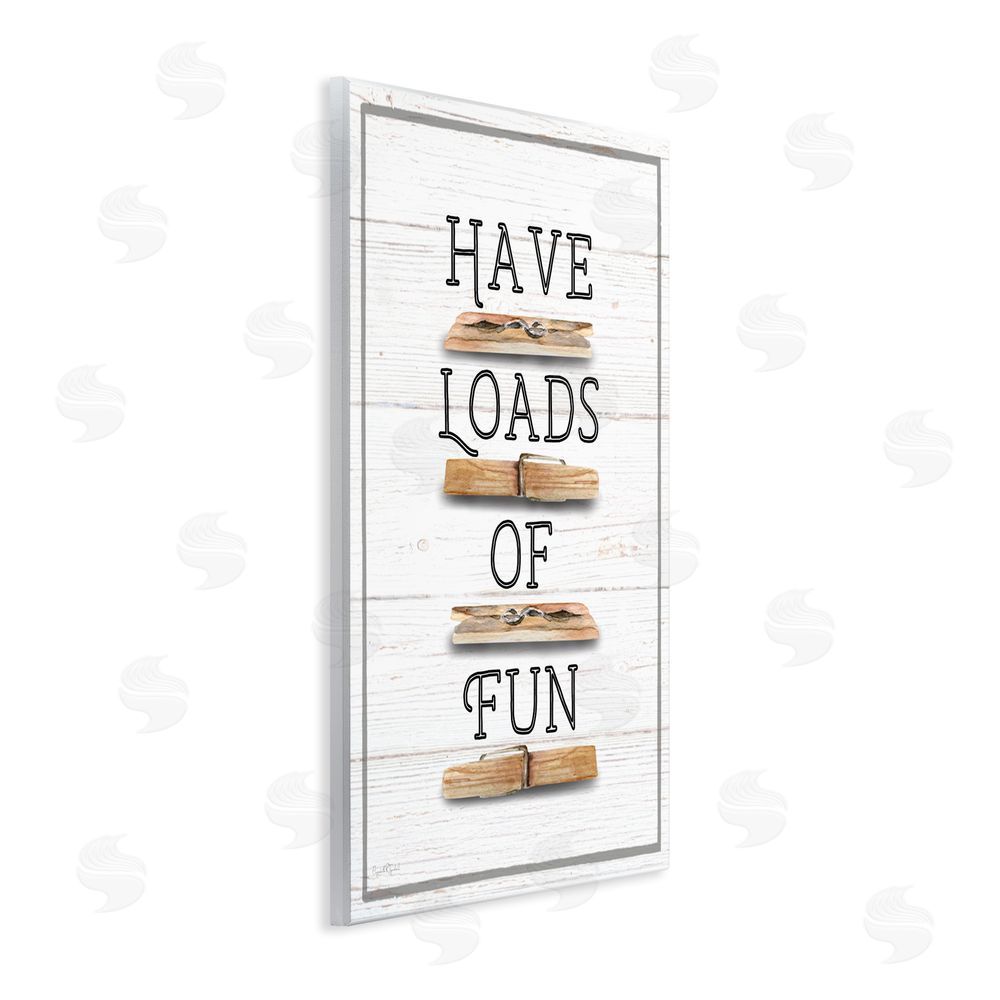 Elizabeth Tyndall Loads of Fun Clothespins Wall Plaque Art Print