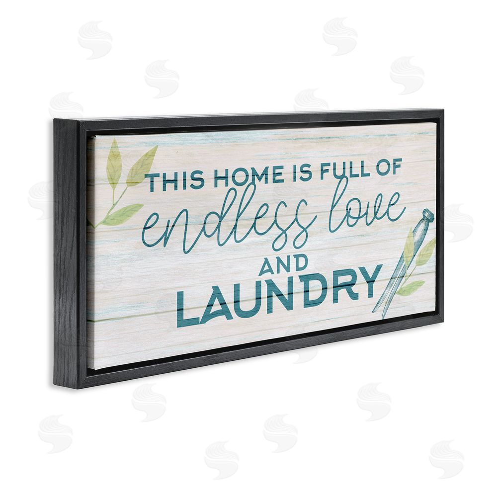 Kim Allen Love & Laundry Botanicals Black Floating Frame Canvas Wall Art Print