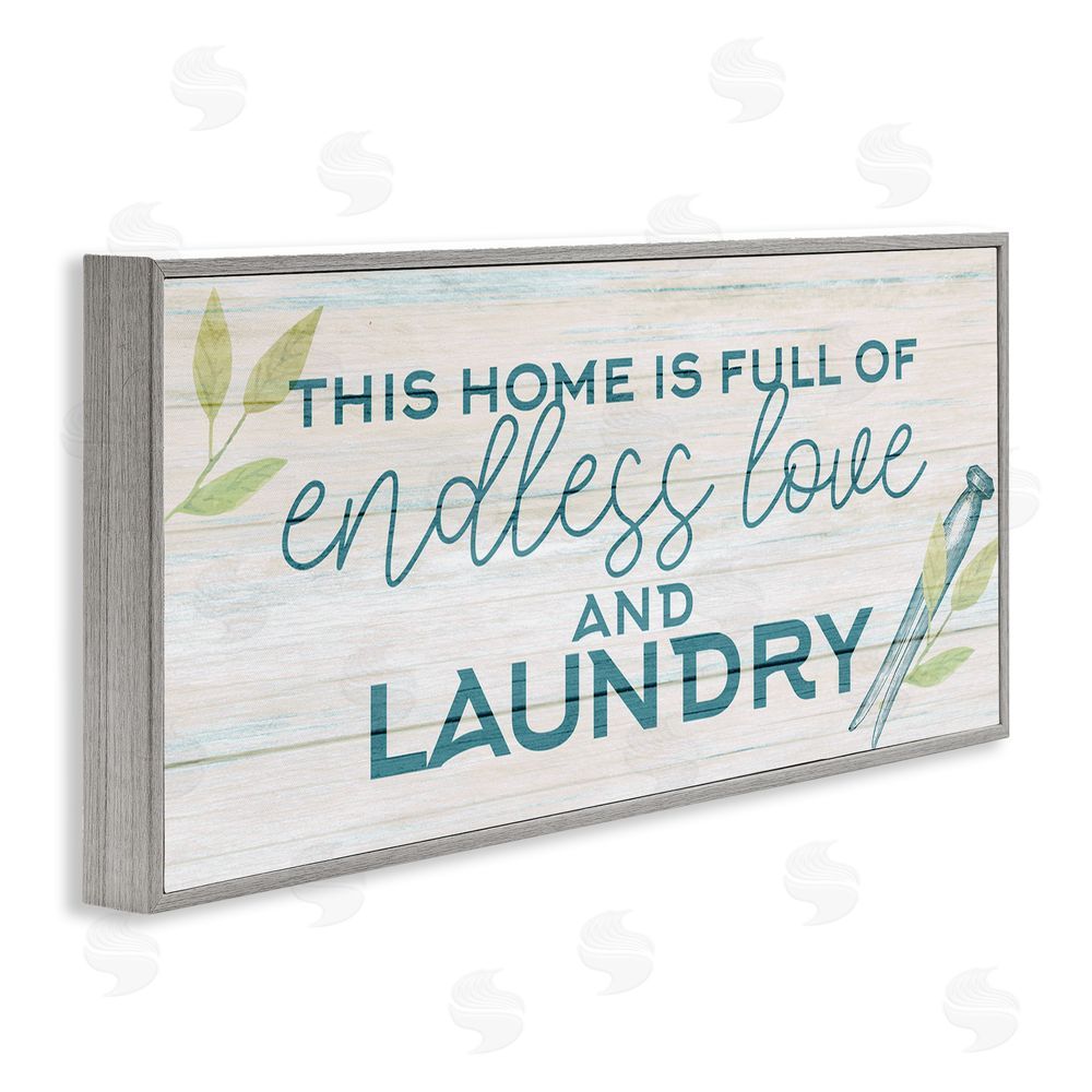 Kim Allen Love & Laundry Botanicals Gray Framed Giclee Wall Art Print