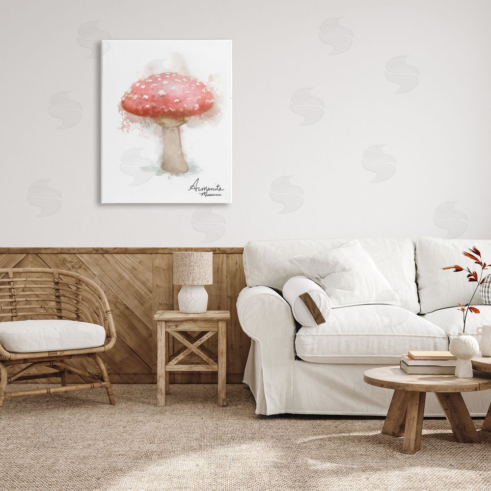 Matthew Piotrowicz Abstract Amanita Mushroom Canvas Wall Art Print in Room