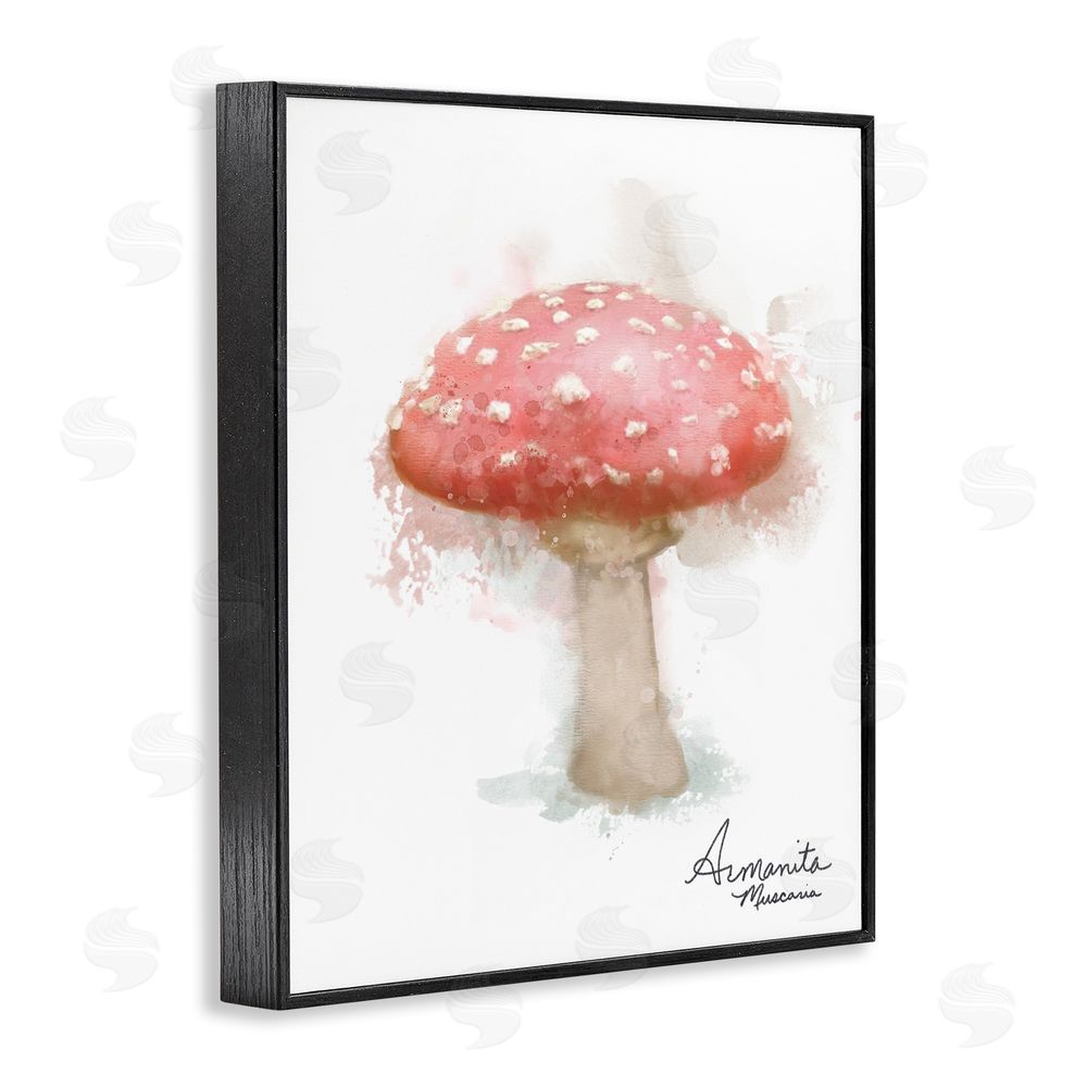 Matthew Piotrowicz Abstract Amanita Mushroom Black Framed Giclee Wall Art Print