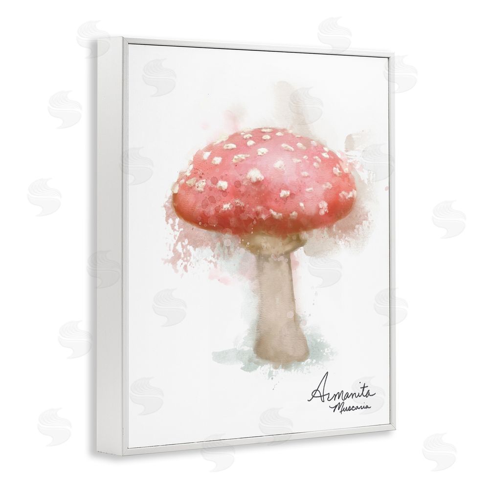 Matthew Piotrowicz Abstract Amanita Mushroom White Framed Giclee Wall Art Print