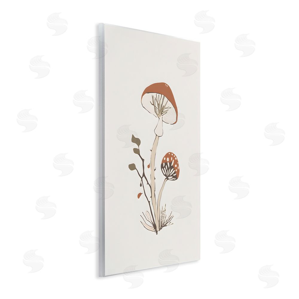 Petal Prints Design Minimal Amanita Mushroom Wall Plaque Art Print