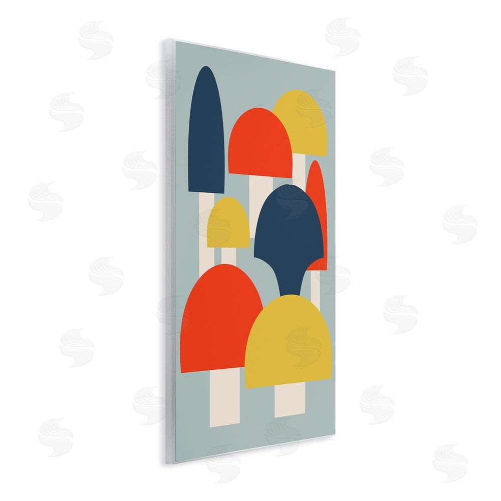 Stupell Studio Contemporary Mushroom Shapes Wall Plaque Art Print