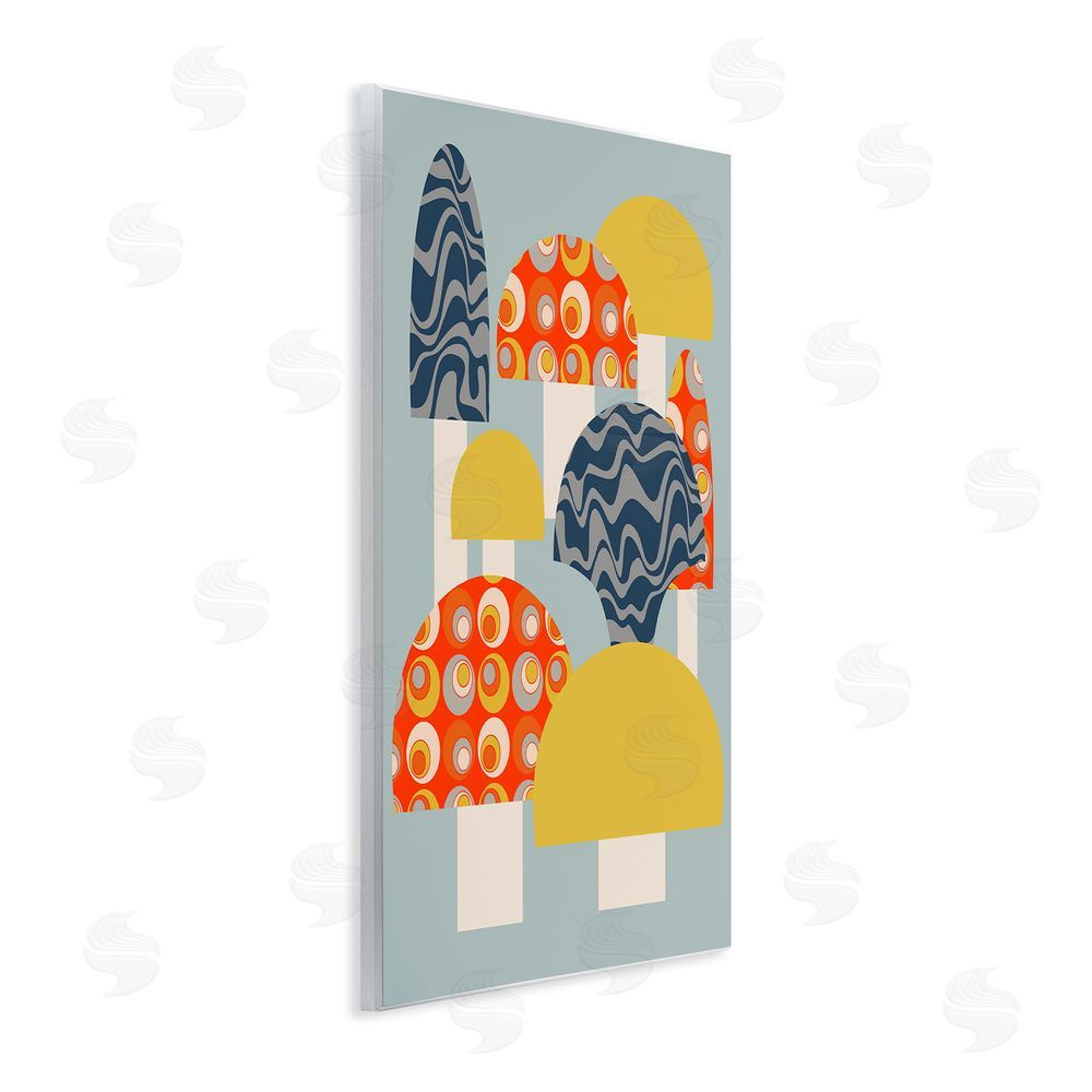 Stupell Studio Fun Patterned Mushrooms Wall Plaque Art Print