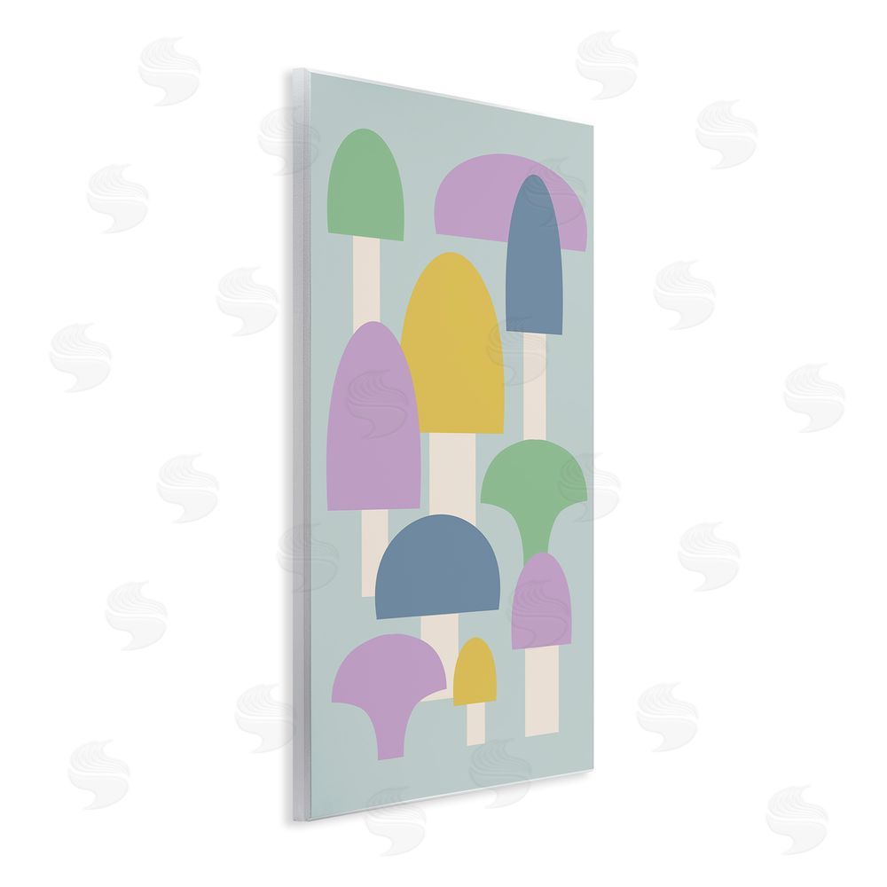 Stupell Studio Pastel Mushroom Shapes Wall Plaque Art Print
