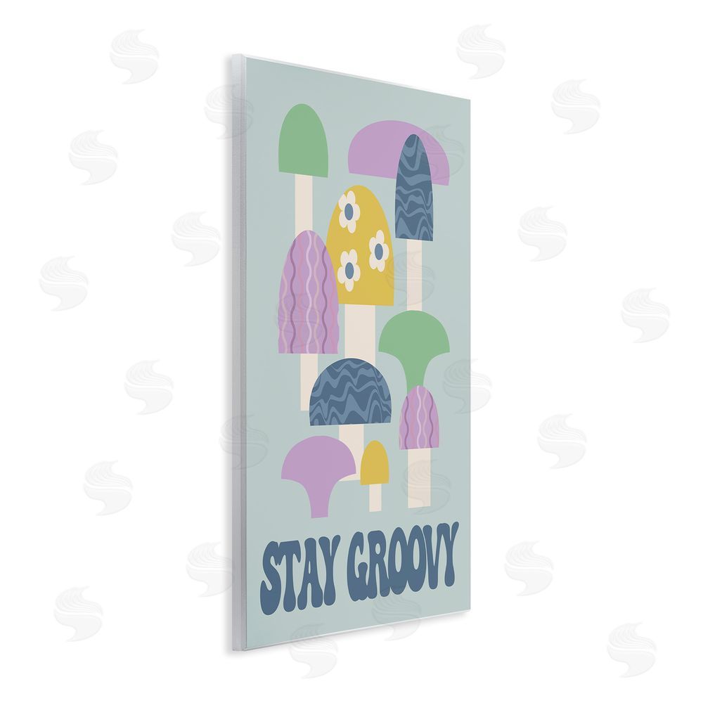Stupell Studio Stay Groovy Botanicals Wall Plaque Art Print